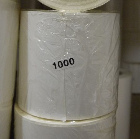 Polypropylene white label 58 * 40 mm/1000